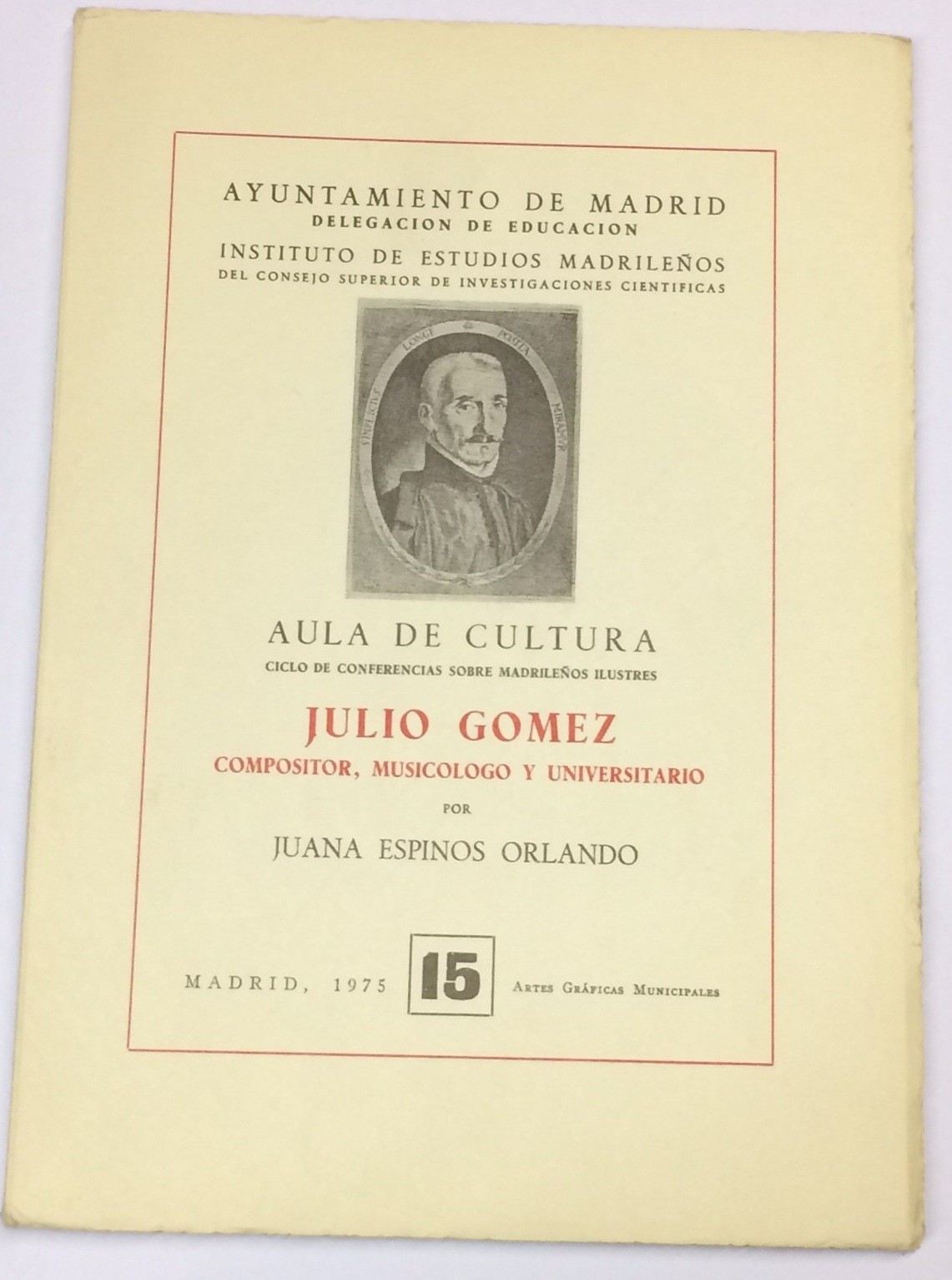 Julio Gómez. Compositor, musicólogo y universitario.