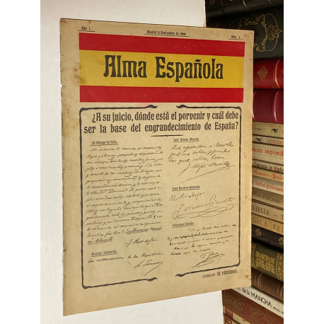 REVISTA ALMA ESPAÑOLA AÑO I, NÚMERO 2 - LITERATURA GENERACIÓN DEL 98